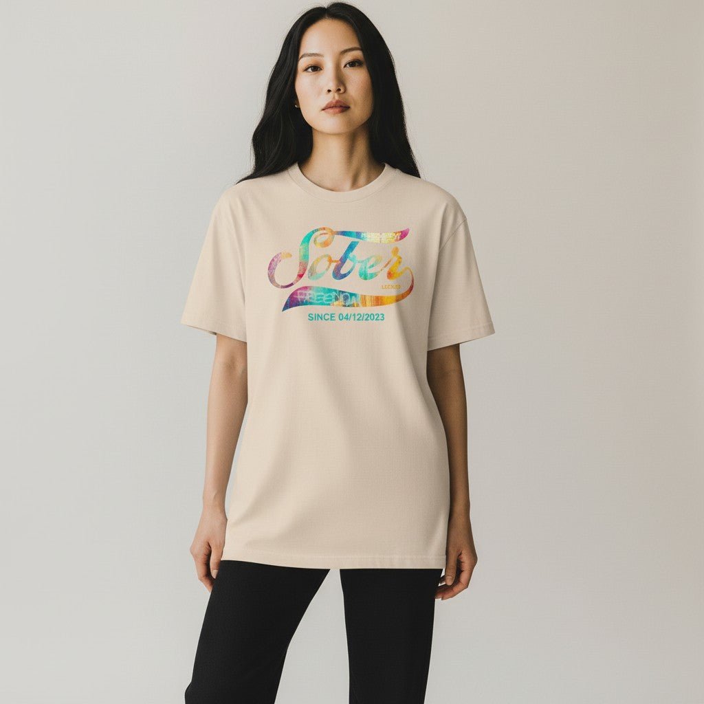 Recovery Sober Since Women's T-Shirt with Personalized Sober Date