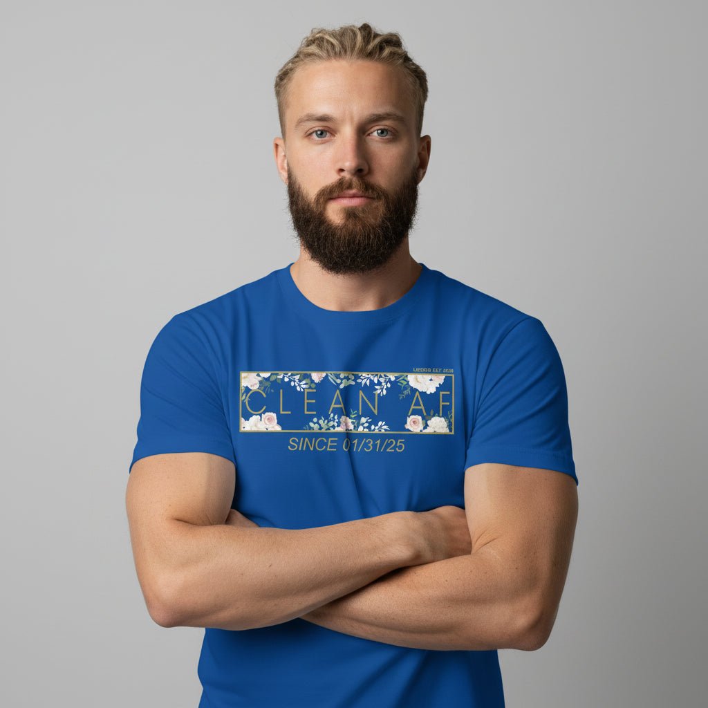 Since Date Men's Sobriety Sober T Shirt graphic detail (view 24)