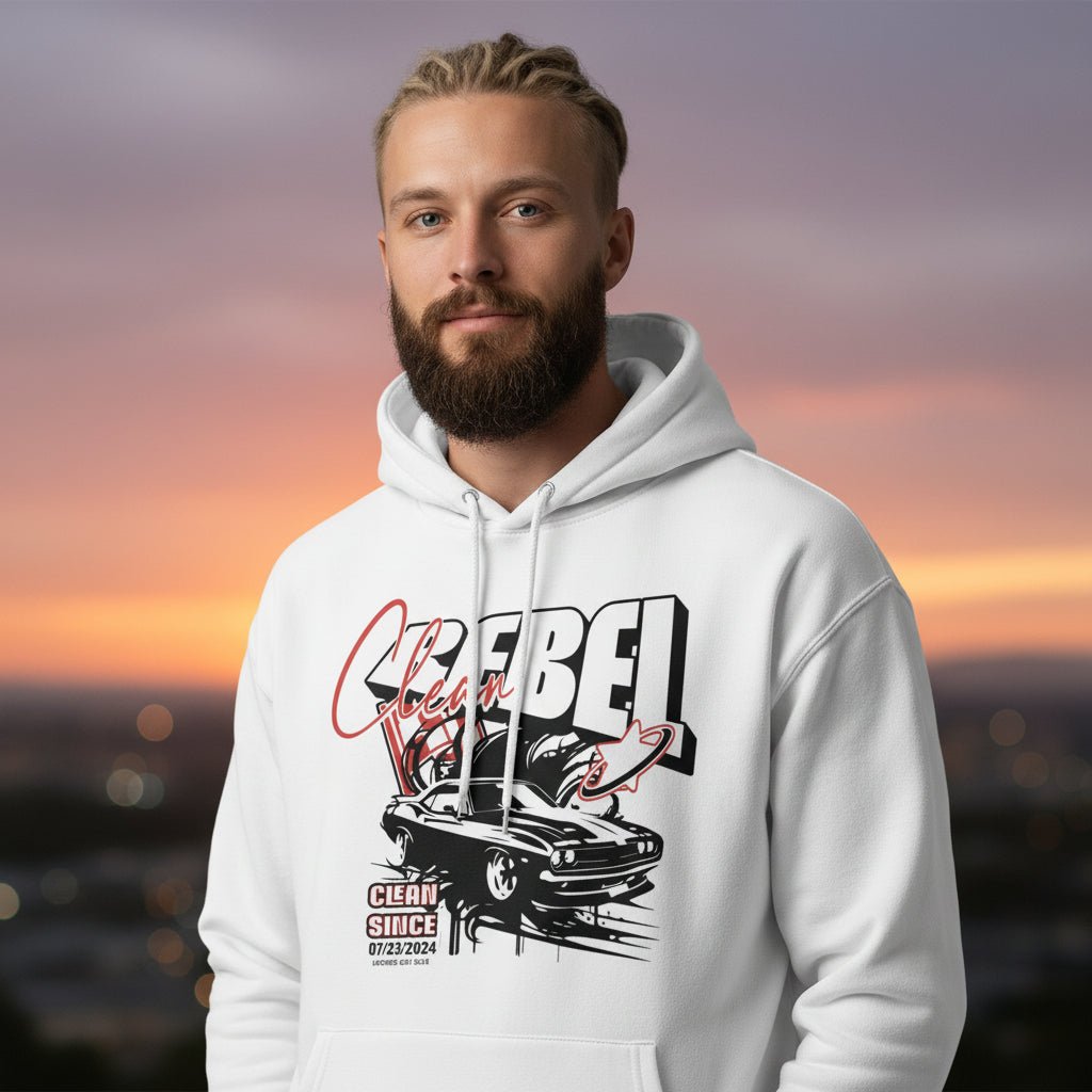 Recovery Hoodie | Clean Rebel Custom Recovery Date