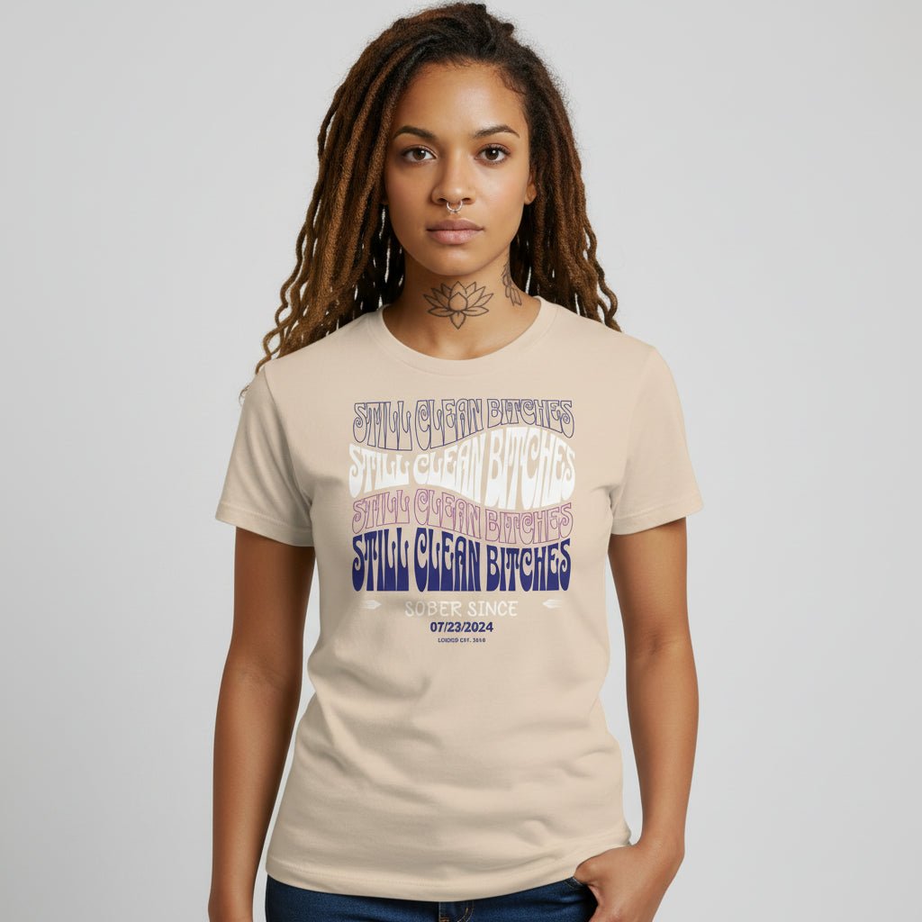Still Clean B Sober T Shirt lifestyle view (view 25)