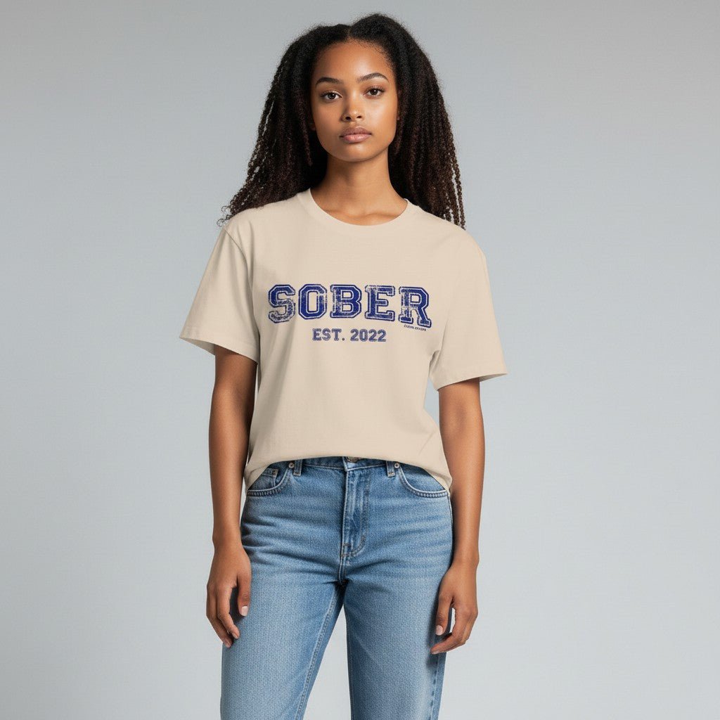 Sober T Shirt | Women's Recovery Is Possible Tee with Personalized Sobriety Date