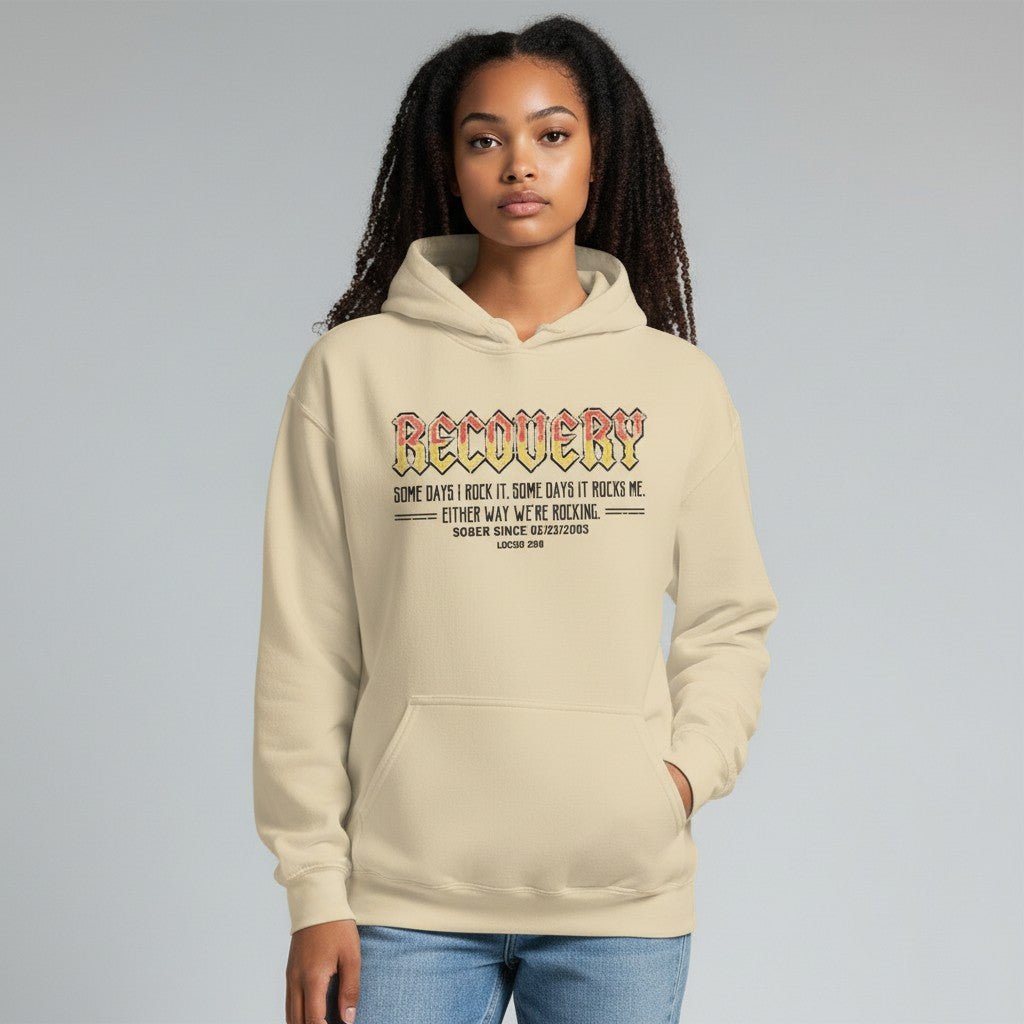 Recovery Hoodie | Women's Recovery Rock Hoodie with Personalized Date