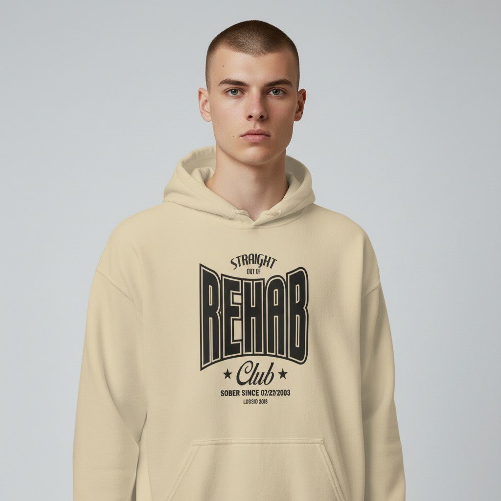 Recovery Hoodie | Rehab Unisex Hoodie with Personalized Date