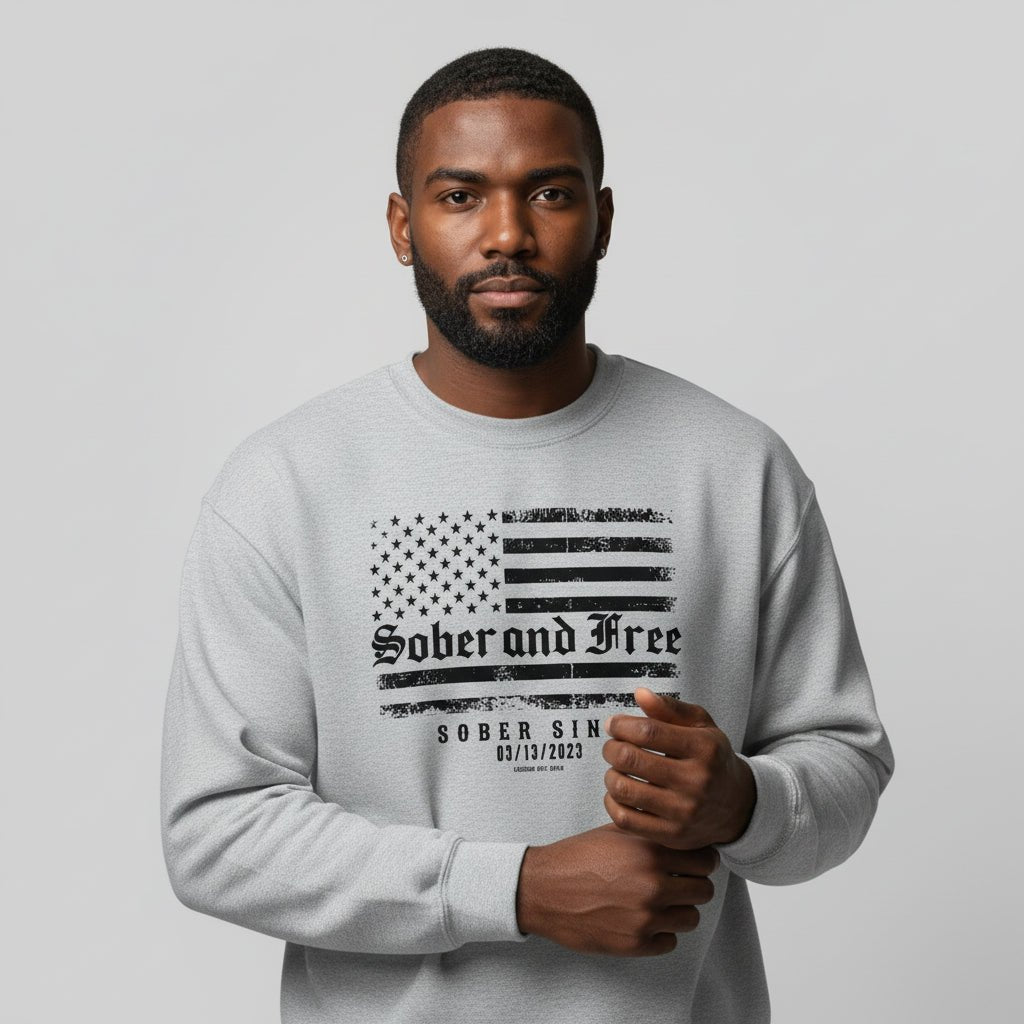 Sobriety Recovery Hoodie side view (view 16)