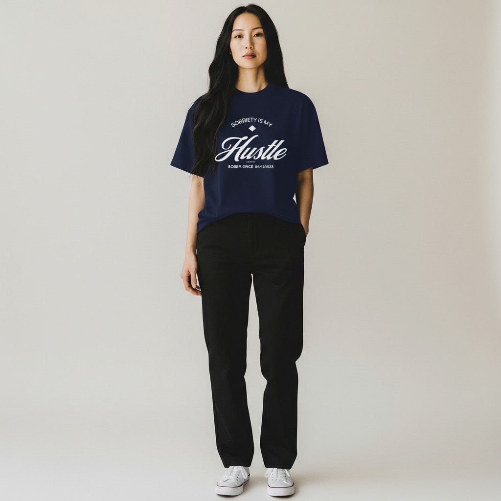 Sober T Shirt | Women’s Old School Tee with Personalized Sobriety Date
