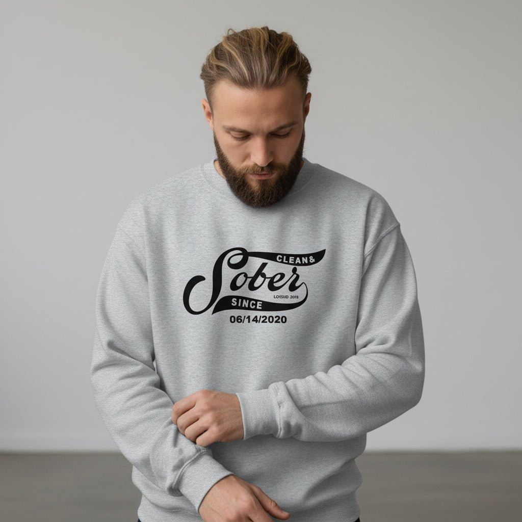 Sober Since Recovery Hoodie graphic detail (view 24)