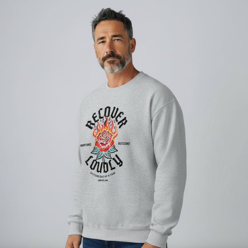 Sobriety Recovery Hoodie lifestyle view (view 25)