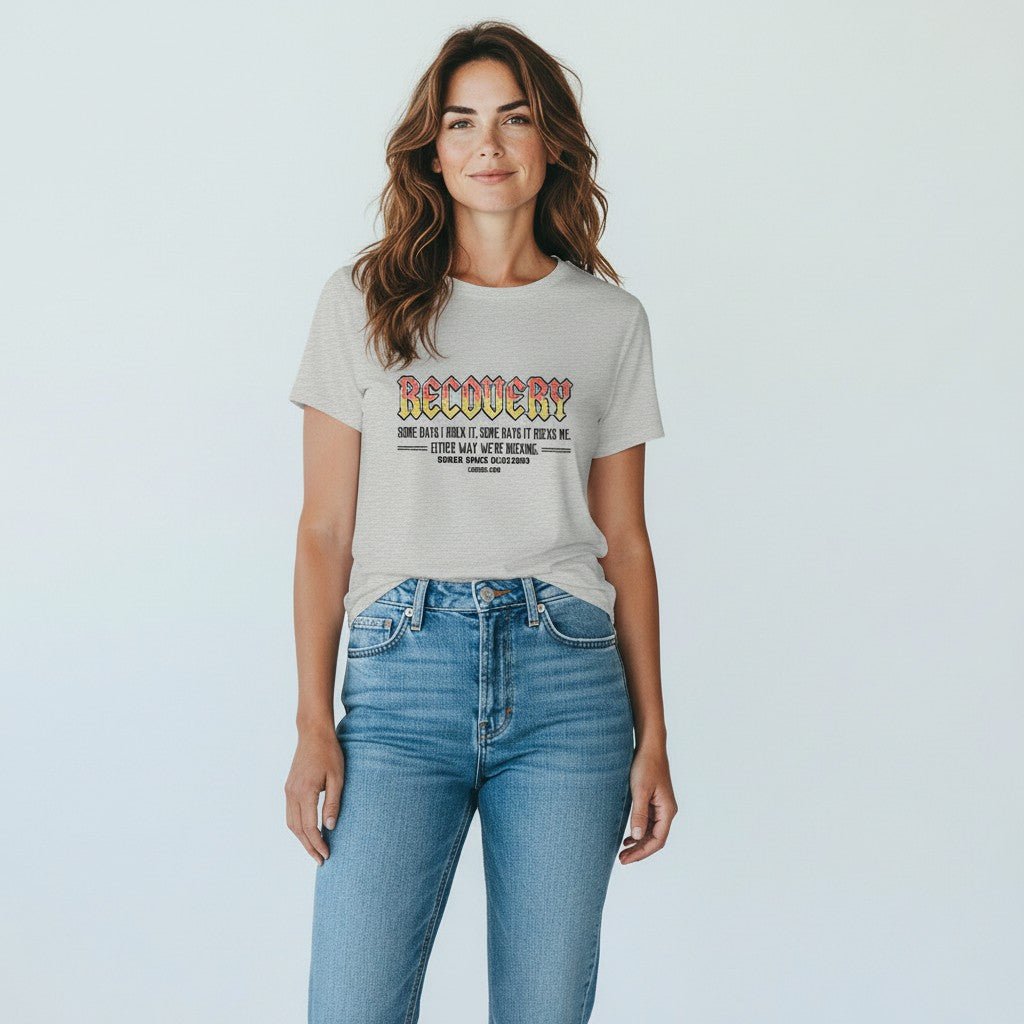 Recovery T-shirt | Women's Recovery Rock T-shirt with Personalized Date