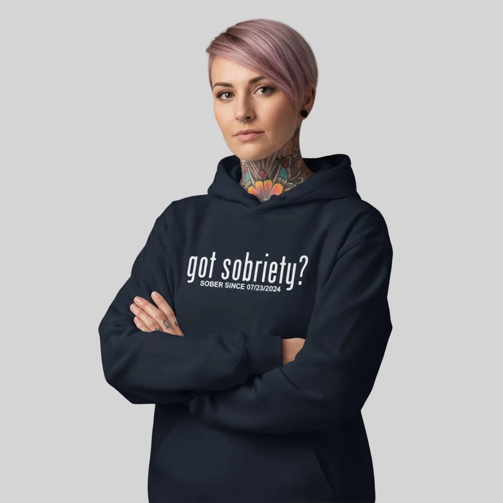 Recovery Hoodie | Women’s Got Sobriety Hoodie with Custom Date