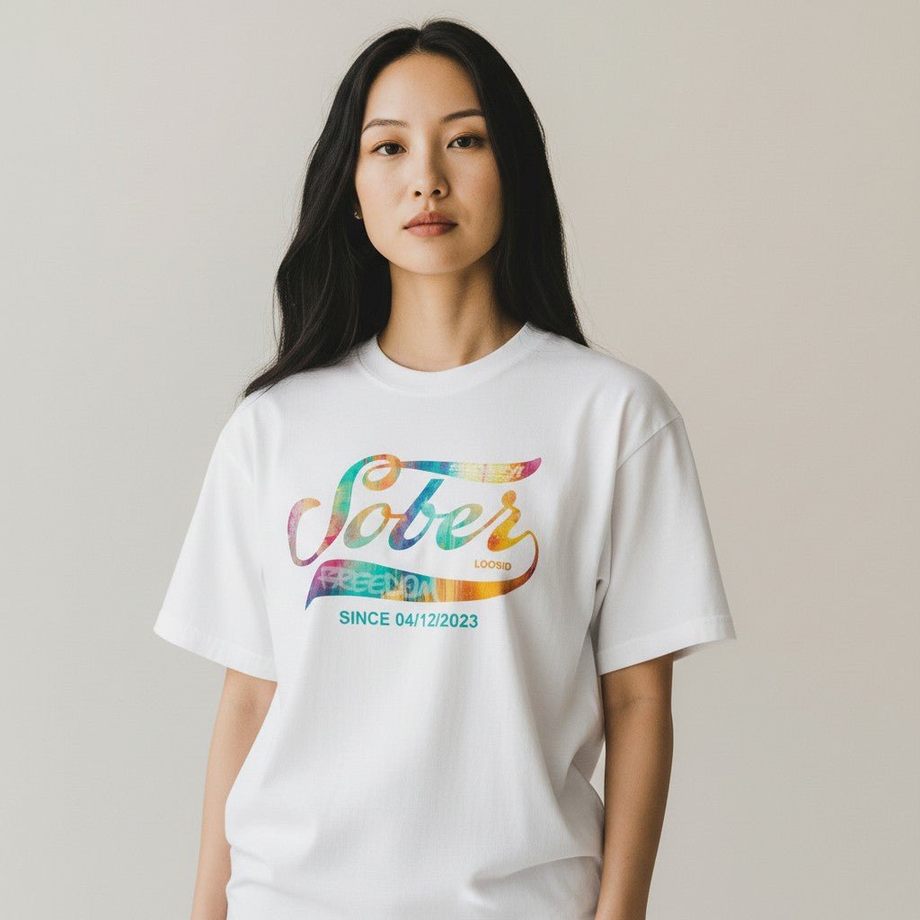 Recovery Sober Since Women's T-Shirt with Personalized Sober Date