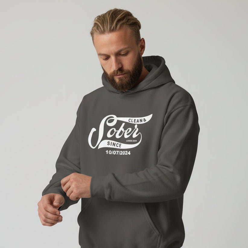 Recovery Hoodie | Sober Since Unisex Hoodie with Custom Sobriety Date