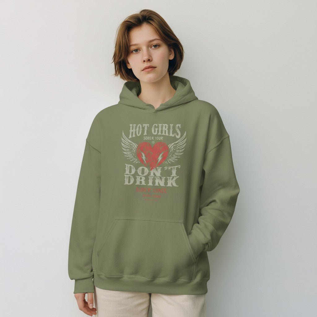Recovery Hoodie | Hot Girls Custom Sobriety Date Hoodie