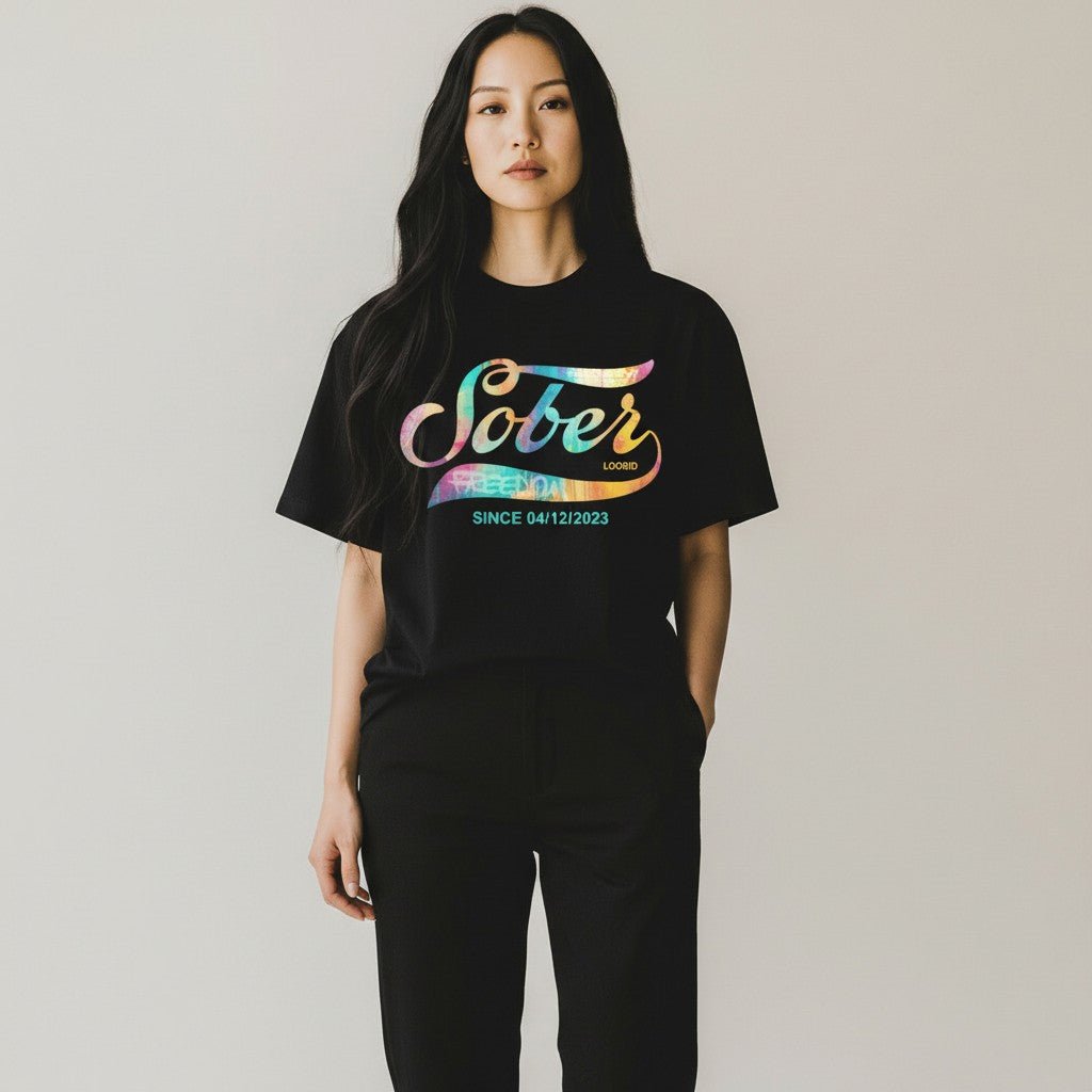 Recovery Sober Since Women's T-Shirt with Personalized Sober Date