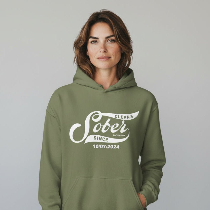 Recovery Hoodie | Sober Since Unisex Hoodie with Custom Sobriety Date