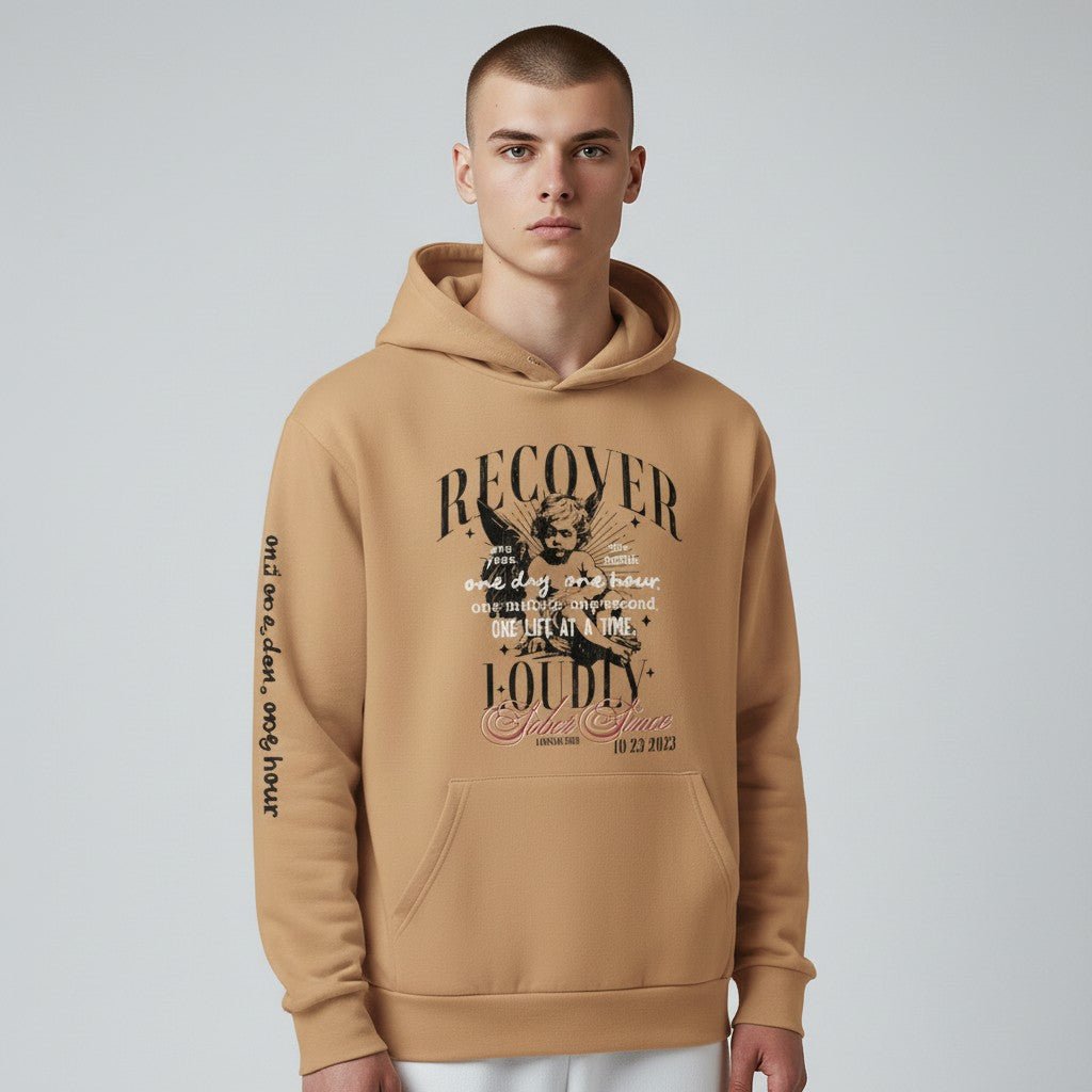 premium sober hoodie lifestyle image