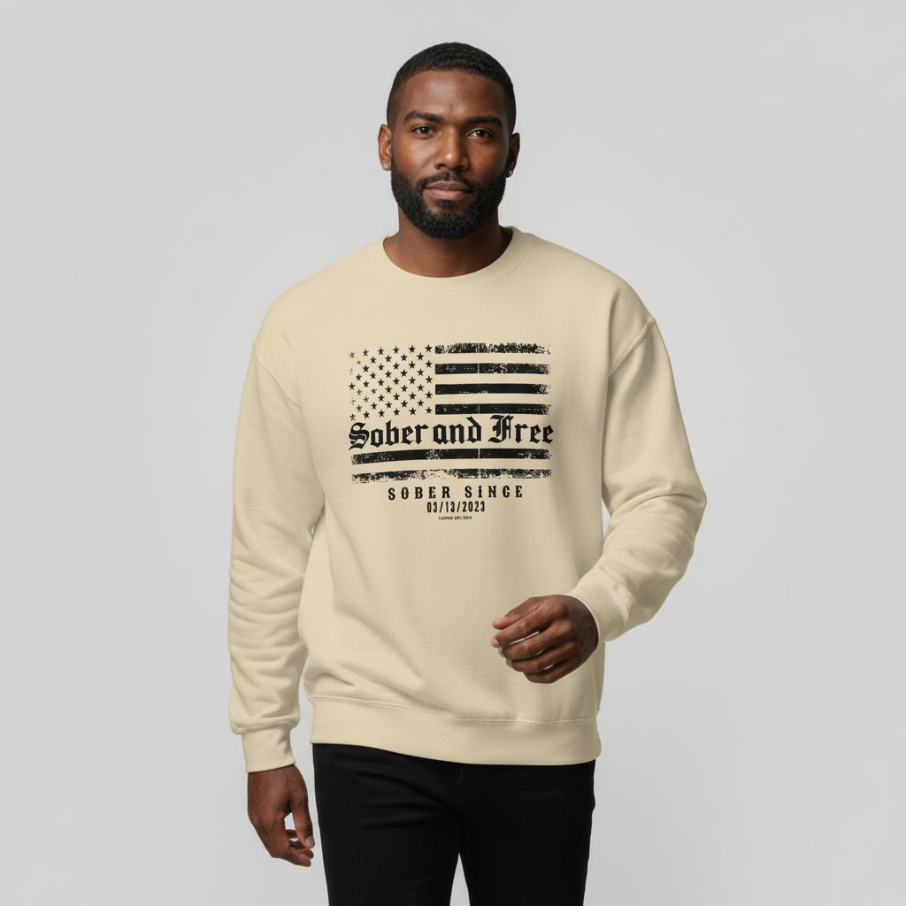 Sobriety Recovery Hoodie flat lay styled image (view 33)