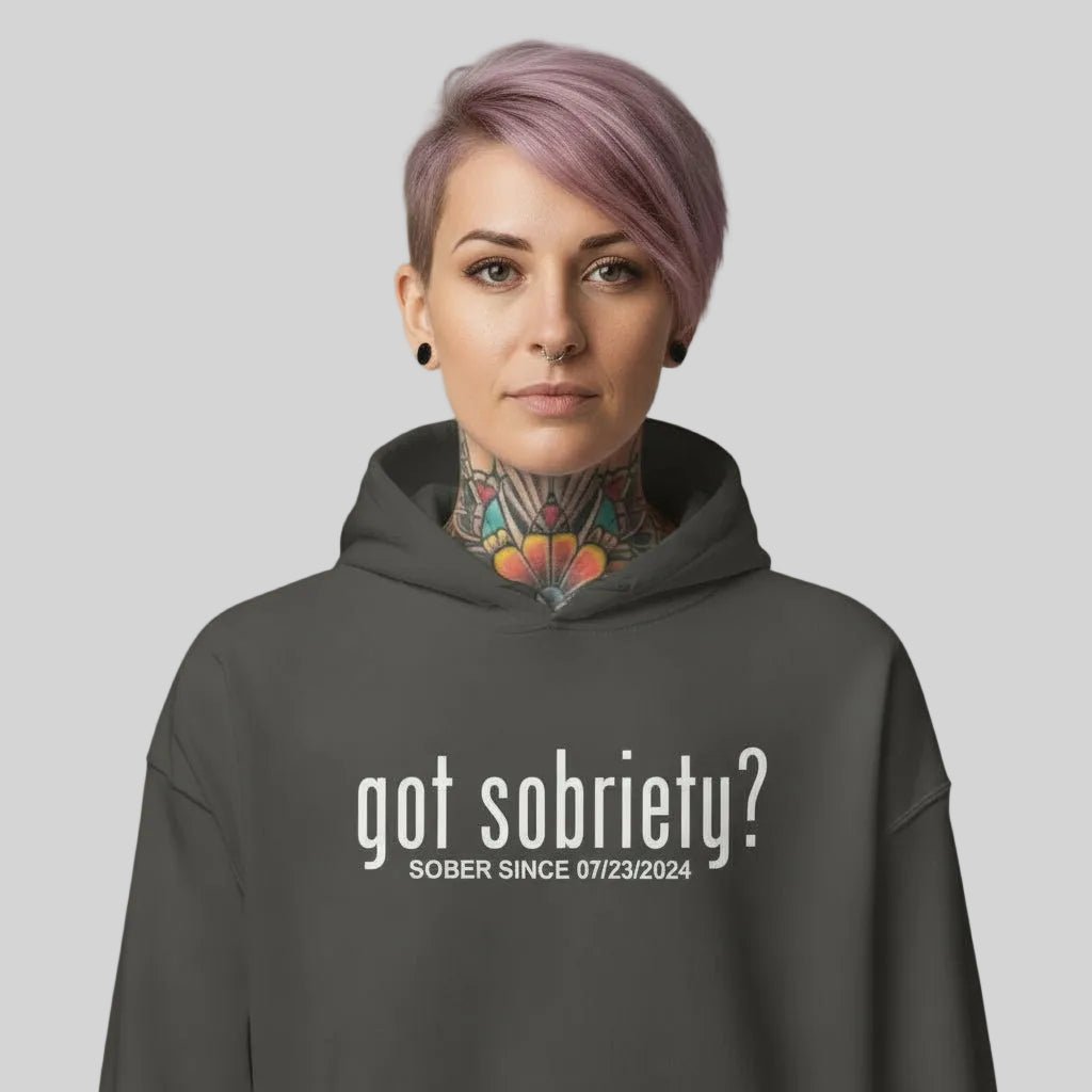 Recovery Hoodie | Women’s Got Sobriety Hoodie with Custom Date