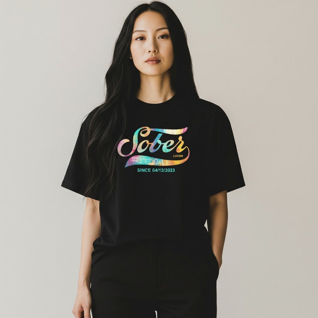 Recovery Sober Since Women's T-Shirt with Personalized Sober Date