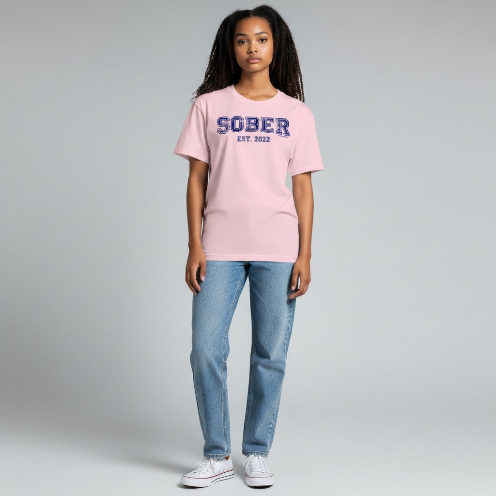 Sober T Shirt | Women's Recovery Is Possible Tee with Personalized Sobriety Date