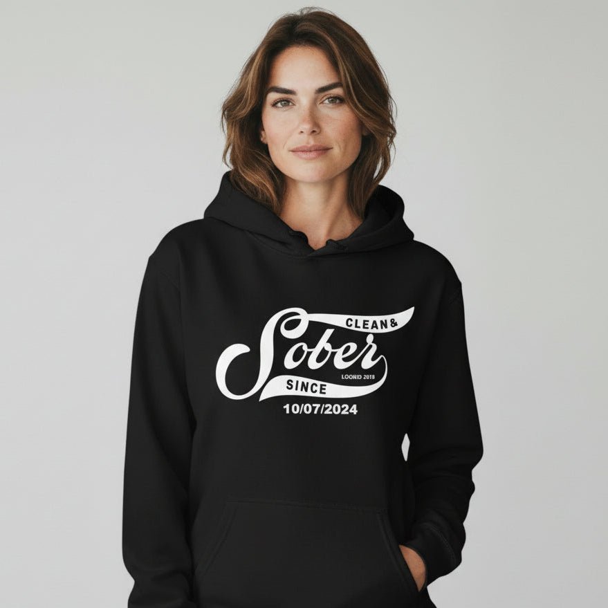Recovery Hoodie | Sober Since Unisex Hoodie with Custom Sobriety Date