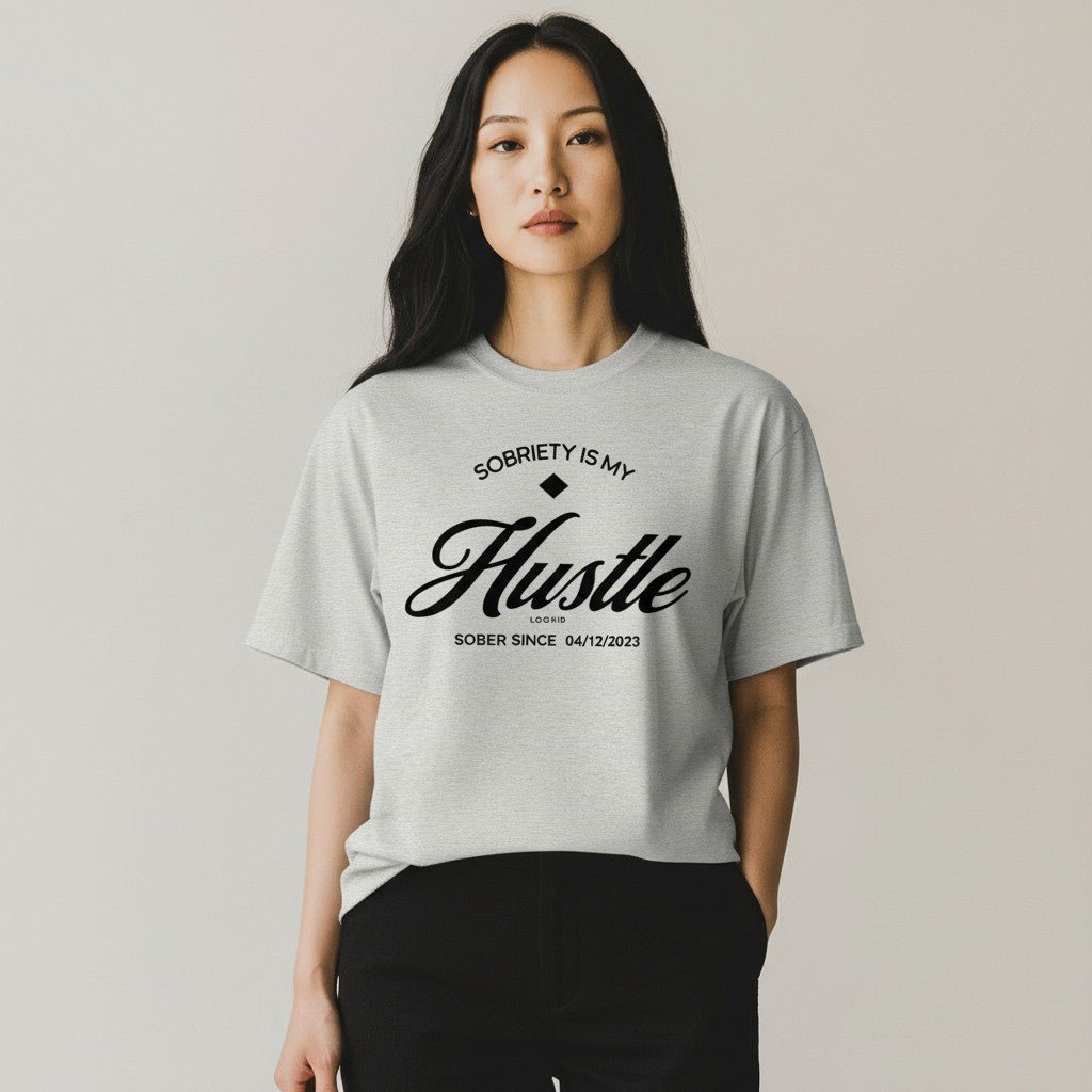 Sober T Shirt | Women’s Old School Tee with Personalized Sobriety Date