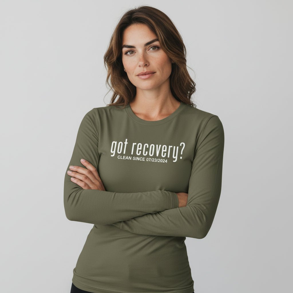 Long Sleeve Clean Sober T Shirt side view (view 26)