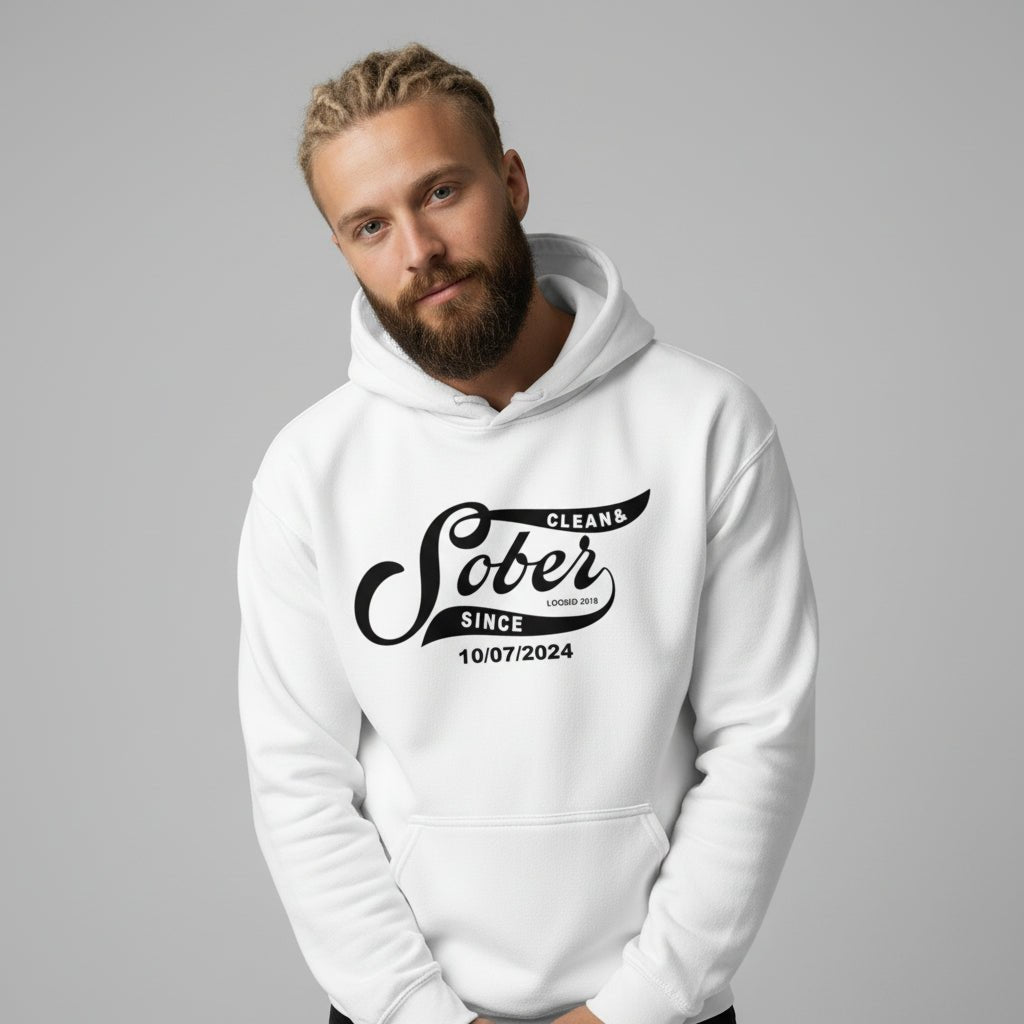 Recovery Hoodie | Sober Since Unisex Hoodie with Custom Sobriety Date