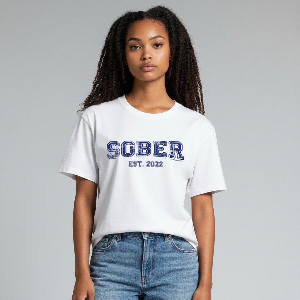 Sober T Shirt | Women's Recovery Is Possible Tee with Personalized Sobriety Date