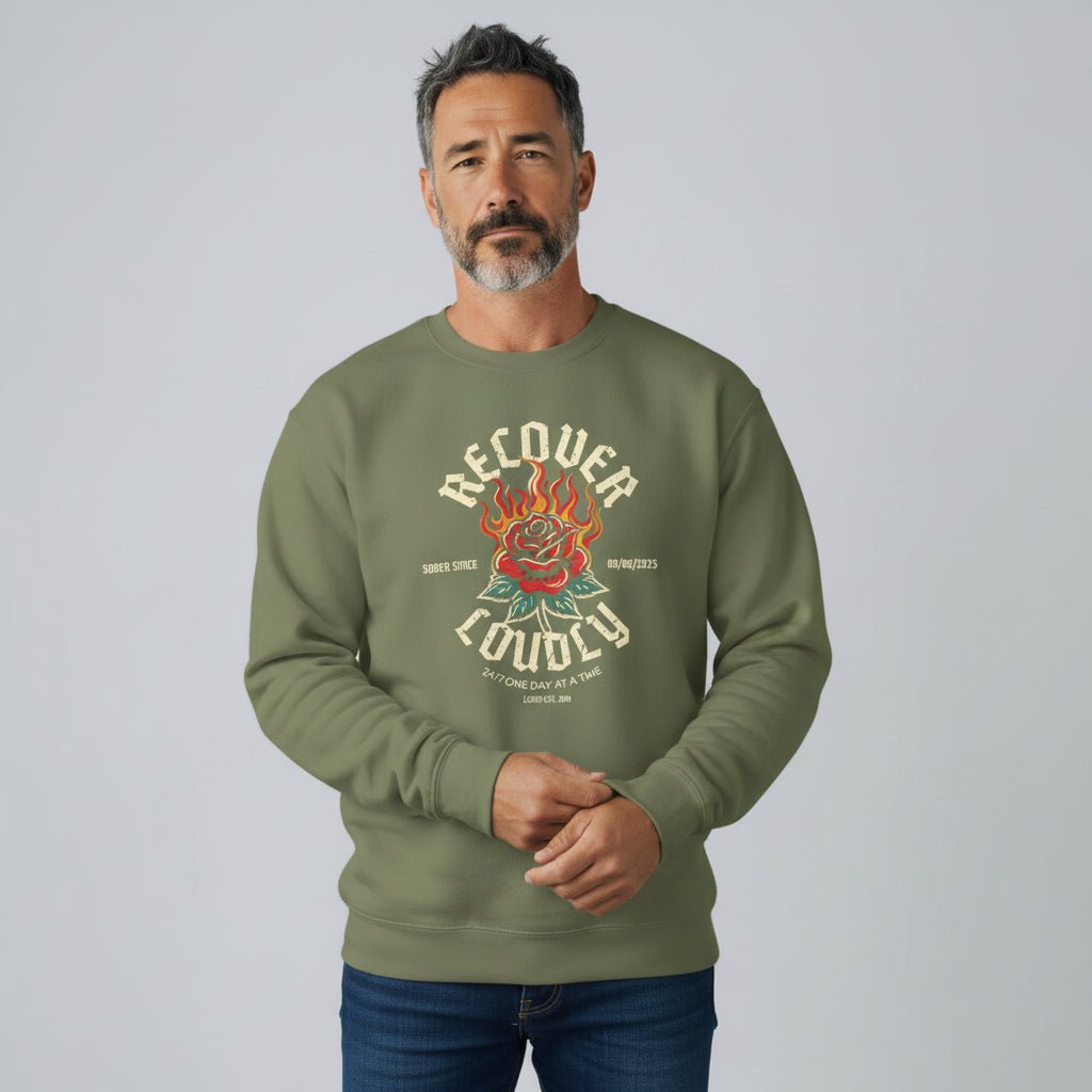 Sobriety Recovery Hoodie side view (view 16)