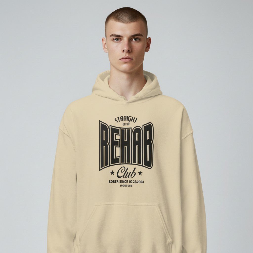 Recovery Hoodie | Men's Rehab Hoodie with Personalized Date