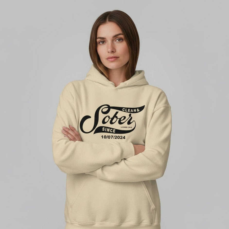 Recovery Hoodie | Sober Since Unisex Hoodie with Custom Sobriety Date