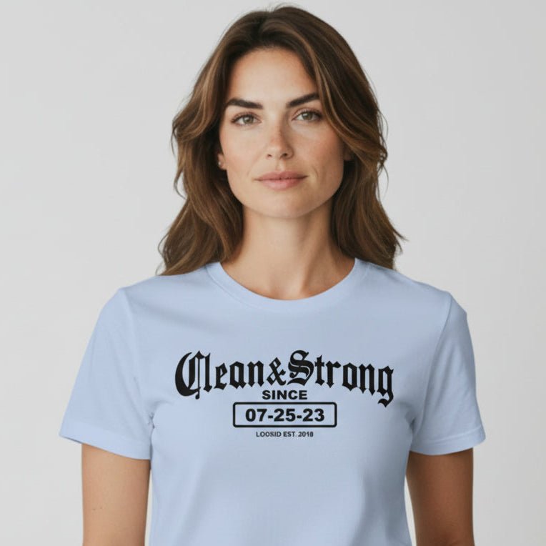 Clean & Strong Sober Sober T Shirt packaging detail (view 18)