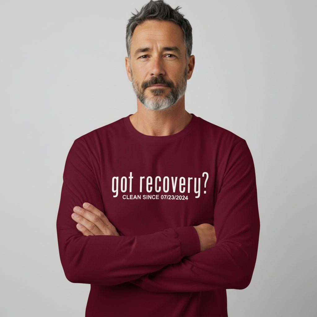 Got Recovery Long Sleeve Sober T Shirt graphic detail (view 14)
