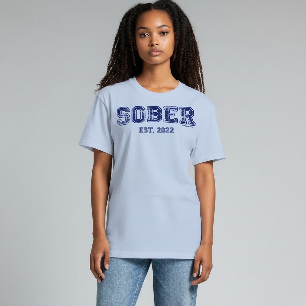 Sober T Shirt | Women's Recovery Is Possible Tee with Personalized Sobriety Date