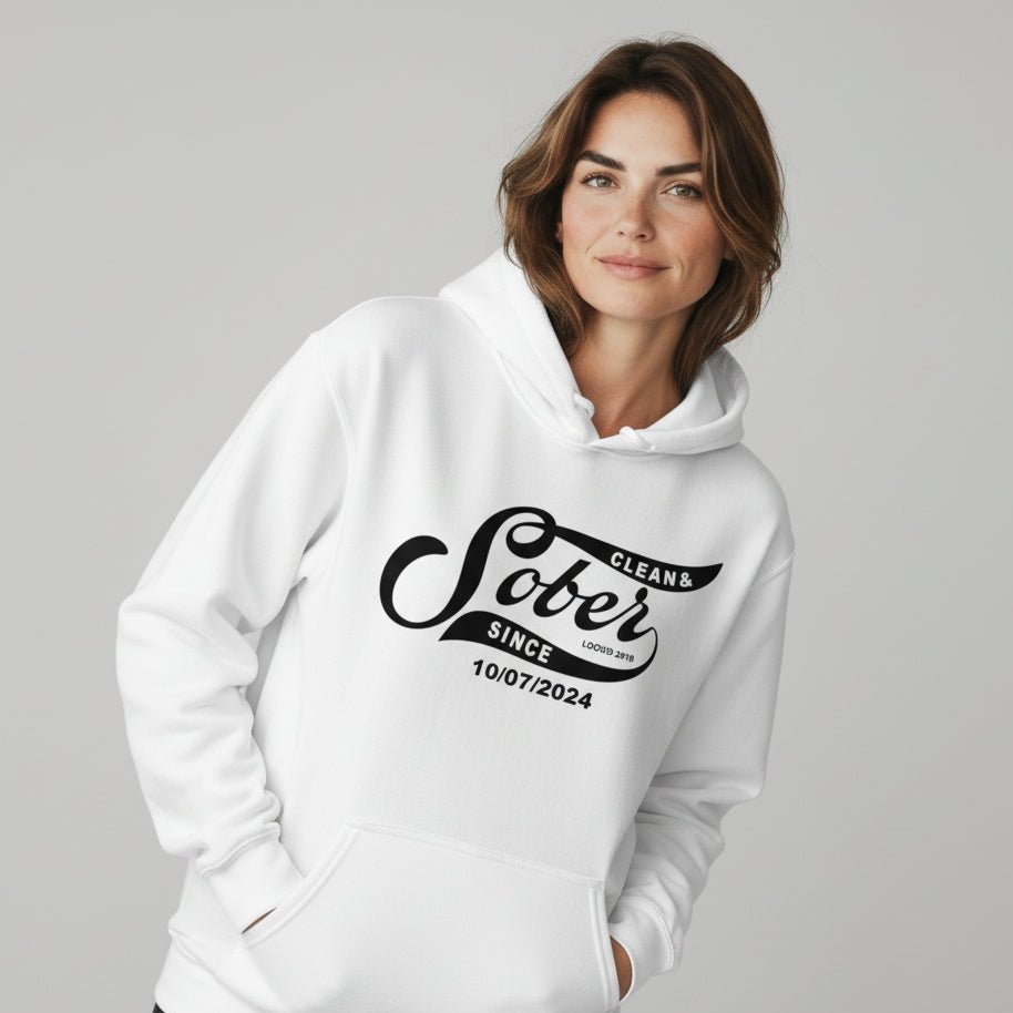 Recovery Hoodie | Sober Since Unisex Hoodie with Custom Sobriety Date