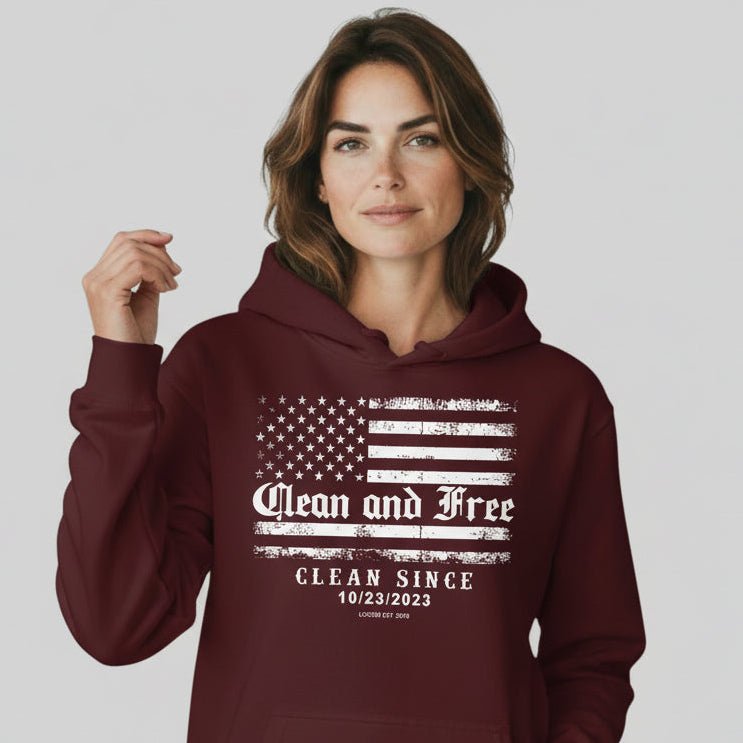 Recovery Hoodie | Clean and Free Custom Recovery Date