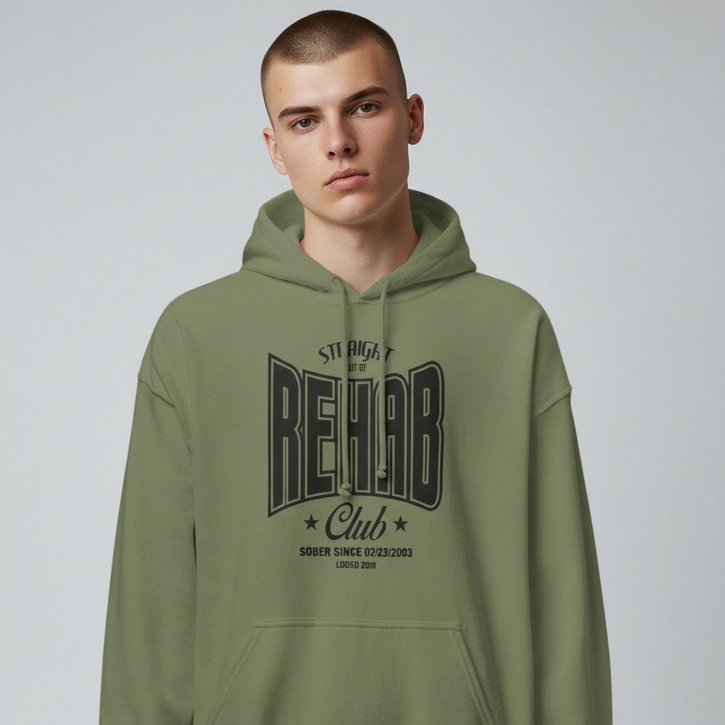 Recovery Hoodie | Rehab Unisex Hoodie with Personalized Date