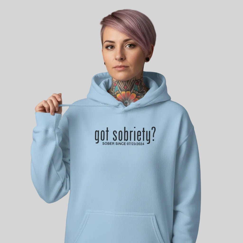 Recovery Hoodie | Women’s Got Sobriety Hoodie with Custom Date
