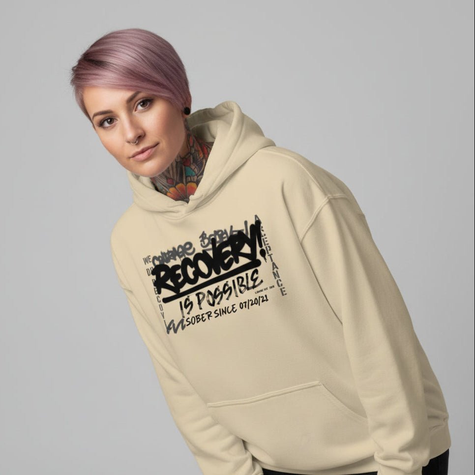 Recovery Is Possible for Women Recovery Hoodie side view (view 26)
