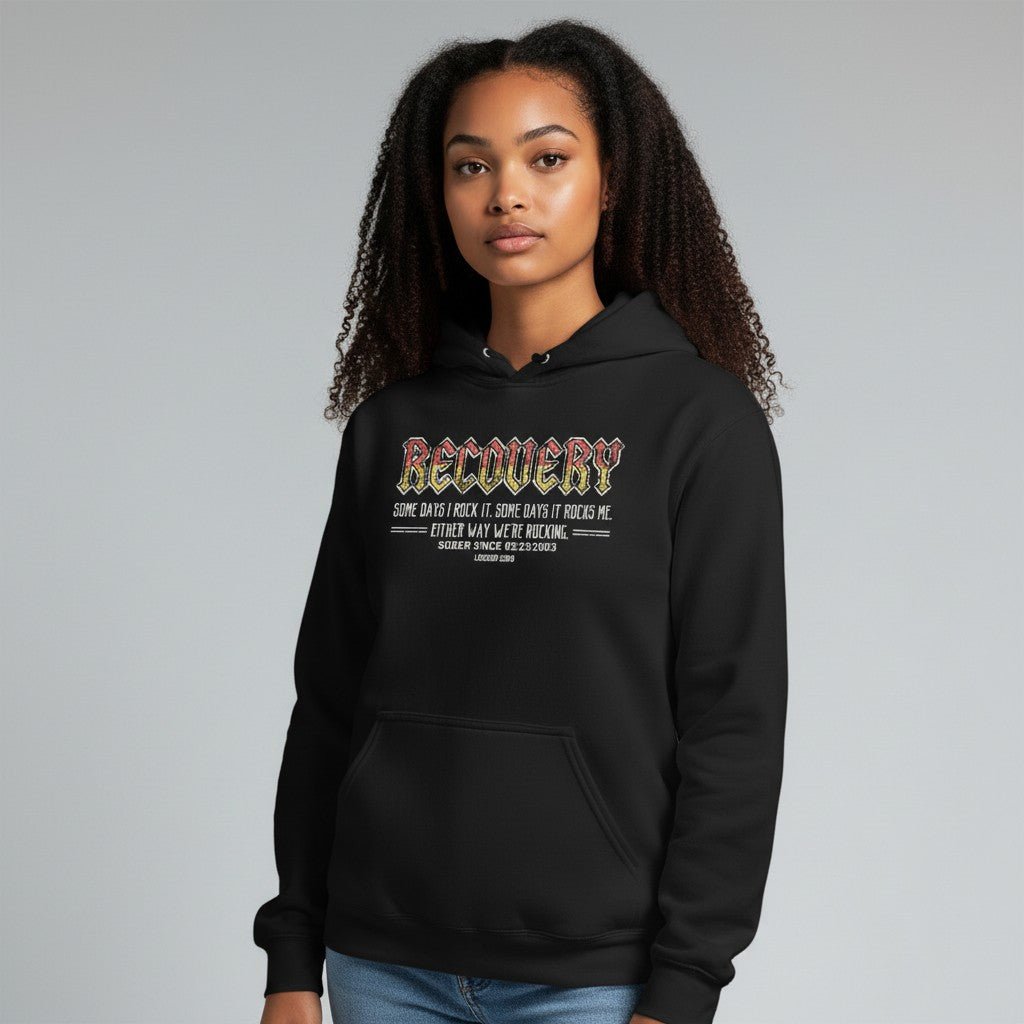 Recovery Hoodie | Women's Recovery Rock Hoodie with Personalized Date
