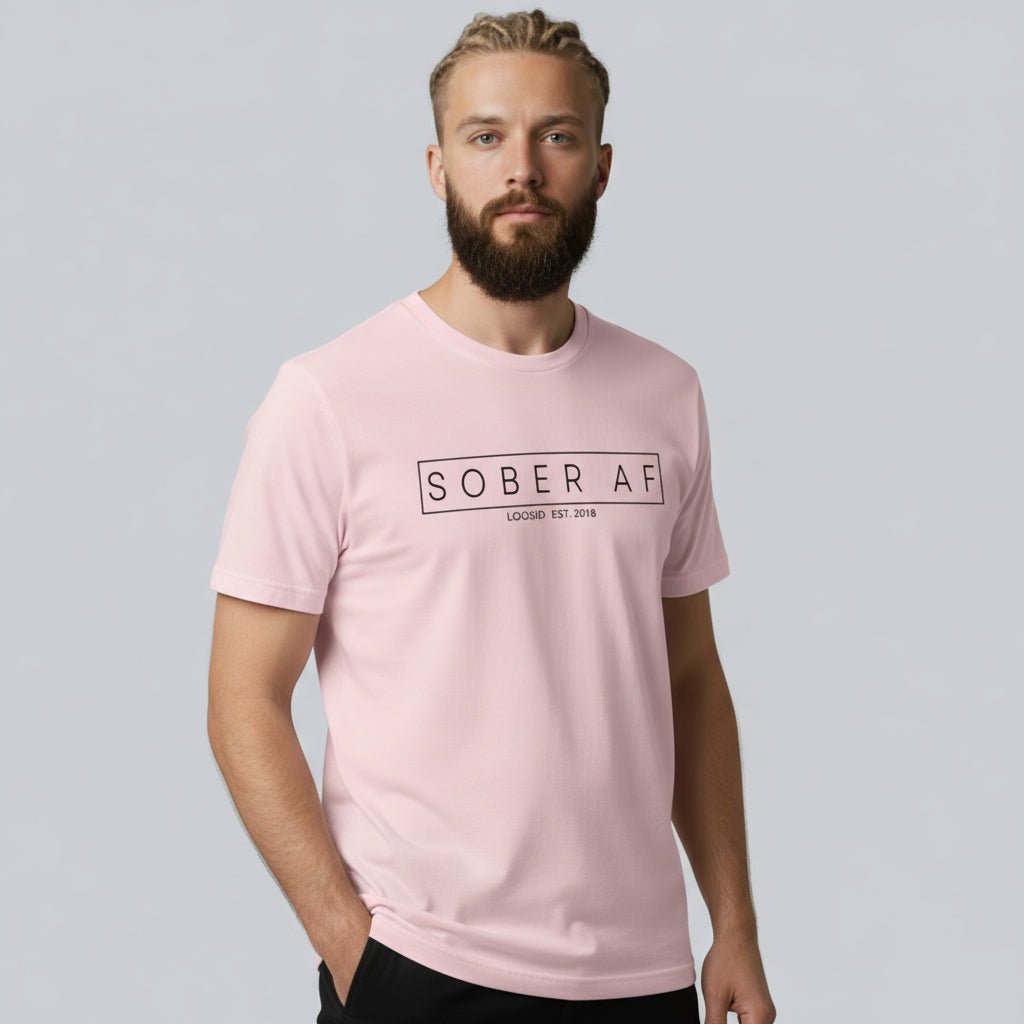 Sober T Shirt | Sober AF Men’s Tee for Strength and Recovery