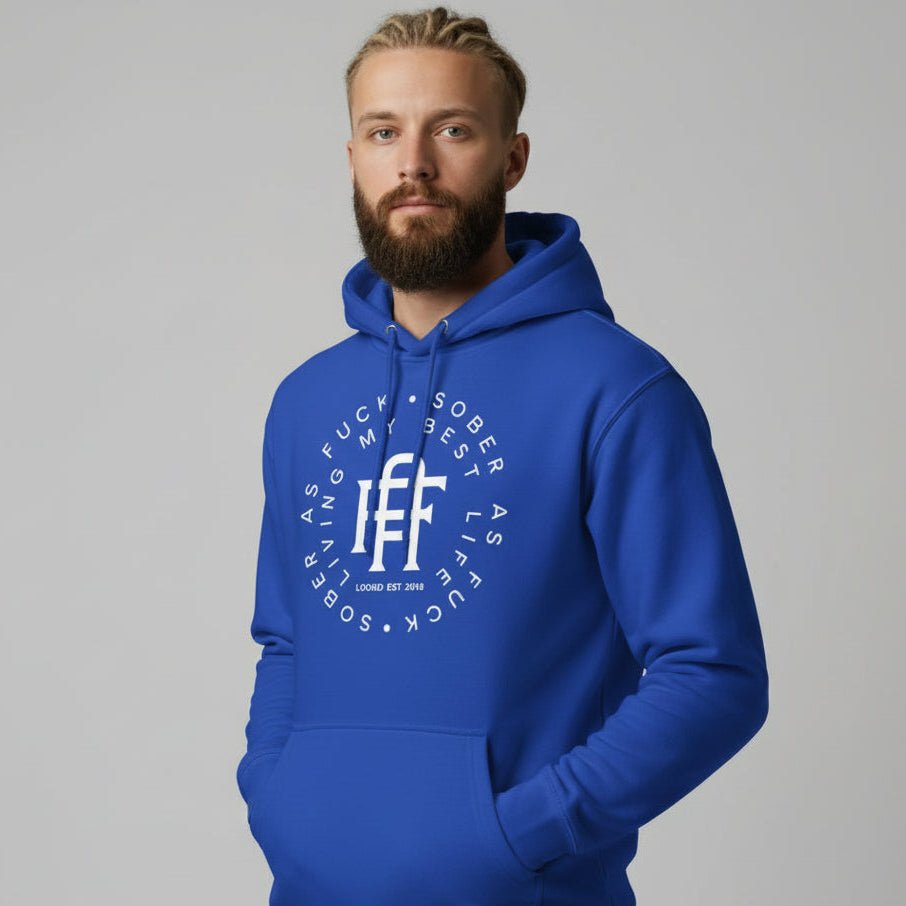 Living My Best Life Sober Recovery Hoodie graphic detail (view 14)