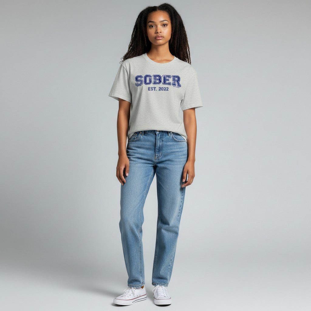 Sober T Shirt | Women's Recovery Is Possible Tee with Personalized Sobriety Date