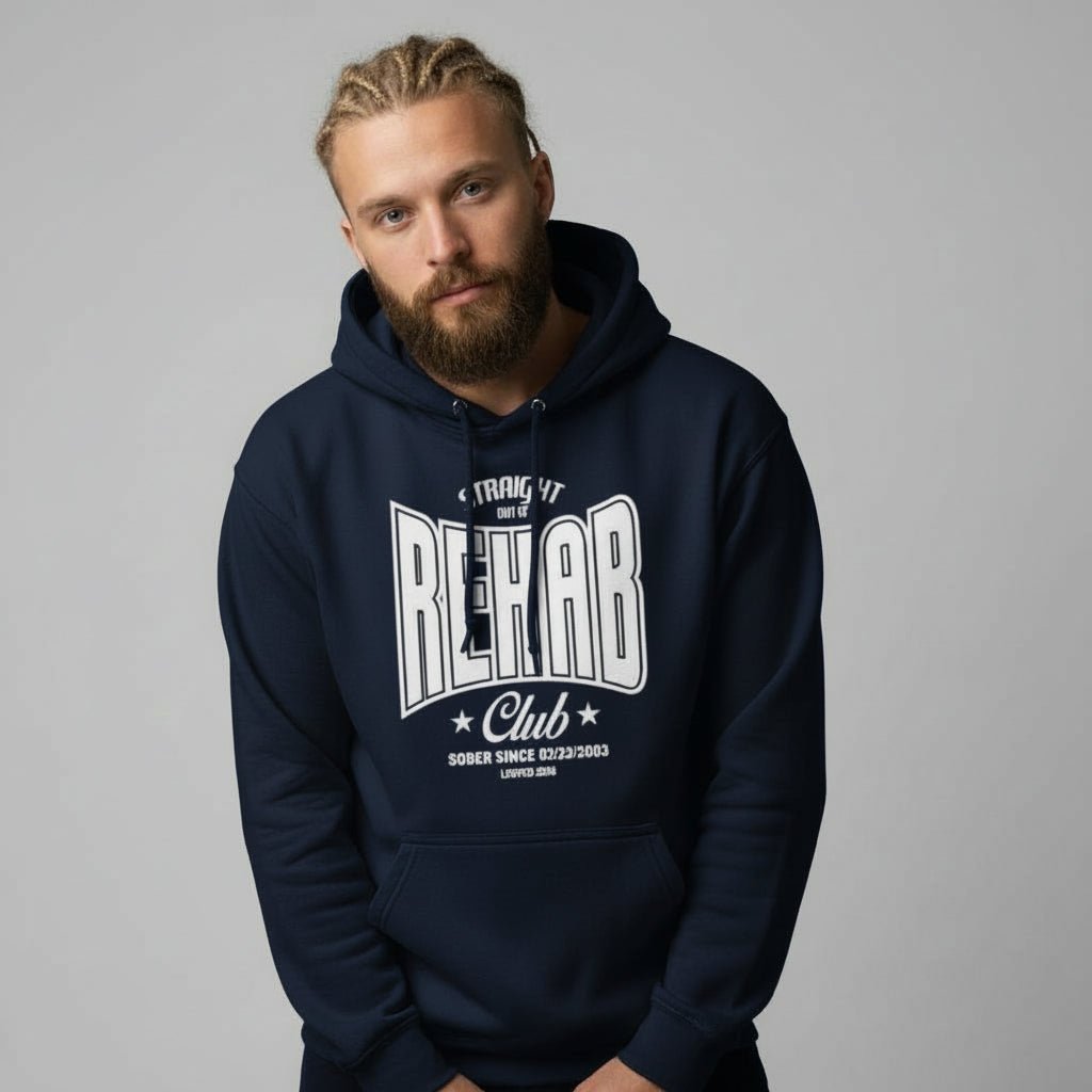Recovery Hoodie | Men's Rehab Hoodie with Personalized Date