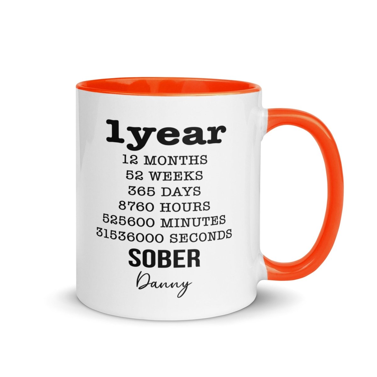 Soberversary Year Mug with Color Inside Sober Coffee Mug product photo (view 10)