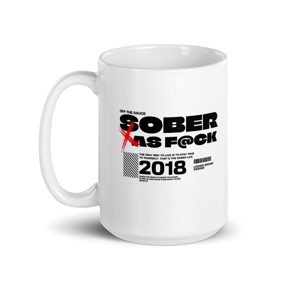 Sober As F*ck Glossy Mug