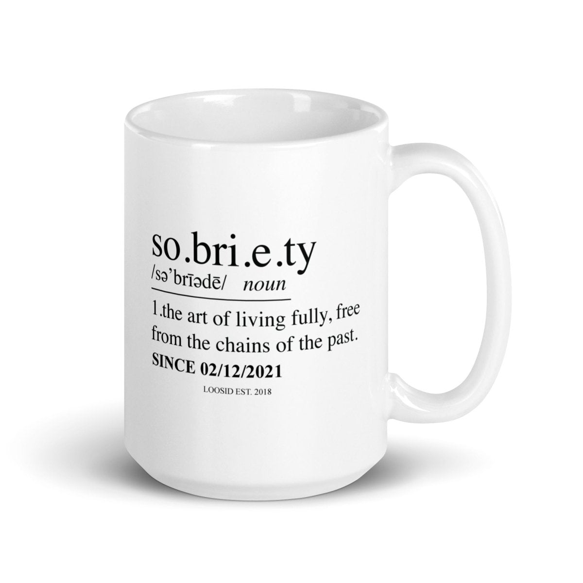 Sobriety Definition Sober Coffee Mug graphic detail (view 4)