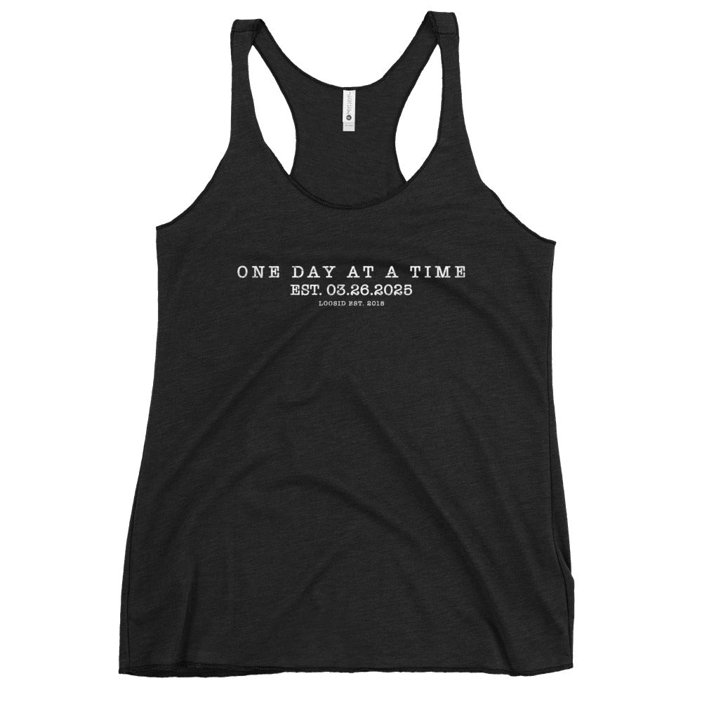 One Day At a Time Sober Tank Top lifestyle view (view 5)