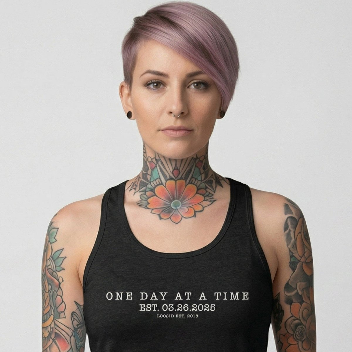 One Day At a Time Sober Tank Top side view (view 6)