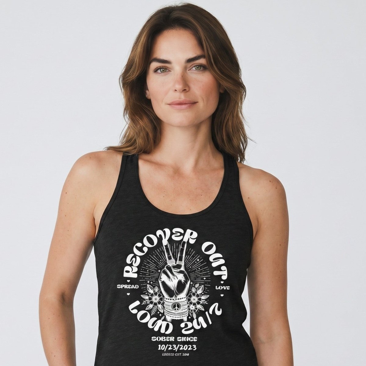 Recover Out Loud Sober Tank Top side view (view 6)